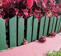 Бордюр "Летний сад" (зеленый), 7 секций Б-06