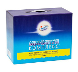 Маркопул Кемиклс, МИНИПУЛ КОМПЛЕКС, 5,5кг коробка, набор химии 5 в 1 для полного ухода за бассейном 