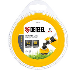 Леска для триммера квадрат 2 мм х 15 м Denzel 96115
