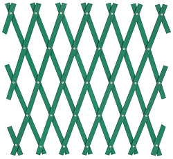 Решетка раздвижная для растений 50х200 см (зеленая)