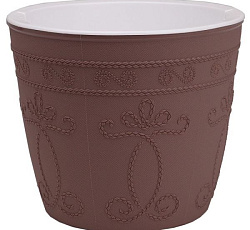 Кашпо "Ажур" (3л.) Цв. Мокко (КШ-7973)