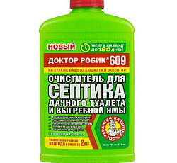 Доктор Робик 609 для Септика дачного туалета и выгребной ямы, 798 мл