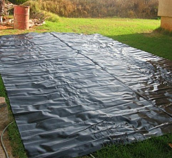 Пленка Черная полиэтиленовая 150 мкр - (6х5 м)