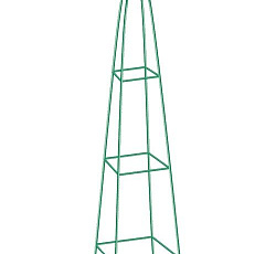 Пирамида садовая декоративная для вьющихся растений, 1,98 х 0,33 м, пирамида Palisad