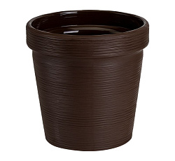 Кашпо "Терра" (1,1л) Цв. Темно-коричневый (КШ-9079)