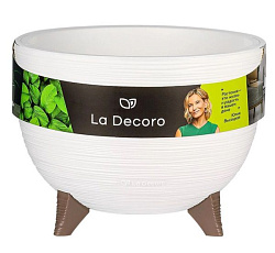 Кашпо на ножках "La Decoro" (9,8л) Цв. Белый (КШ-2491)