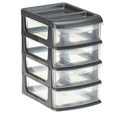 Универс.бокс большой (4 секции) Графитовый