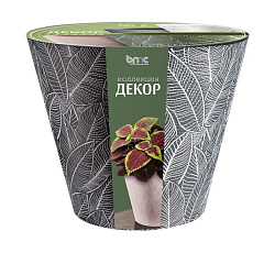Кашпо "Декор Джангл" (5л.) Цв. Антрацит ( КШ-9414)