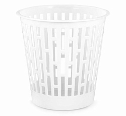 Корзина д/мусора "Матрица" 9л (белый)