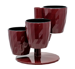 Кашпо "RUBY" Трио Цв. Бордо (КШ-5442)