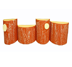 Забор декоративный Пеньки, 4 секции