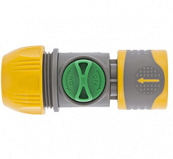 Соединитель быстросъемный унив. 1/2-3/4 с переключателем Palisad Luxe