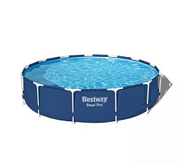 Bestway, Каркасный бассейн Steel Pro 396х84см, 8680л, фил.-насос 2006л/ч