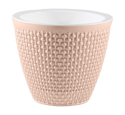 Кашпо "Ротанг" (3л.) Цв. Пудровый (КШ-7957)