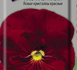 Анютины глазки Ясные кристаллы красные