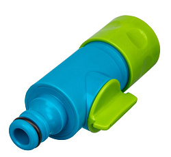 Соединитель быстросъемный штуцерный с переключателем Palisad Luxe