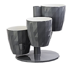 Кашпо "RUBY" Трио Цв. Серый жемчуг (КШ-9738)