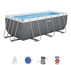 Bestway, Каркасный бассейн Power Steel 412х201x122см, 8124л, фил.-насос 2006л/ч
