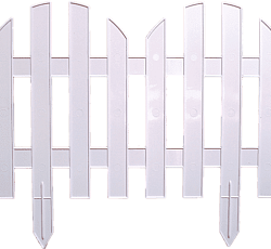 Забор декоративный Колышки №4 белые