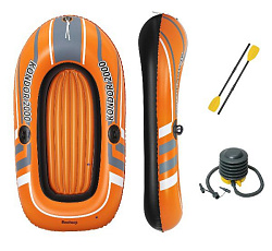 Bestway, Надувная лодка "Kondor 2000" 196х114см, вёсла 62015, насос 62147, до 120кг