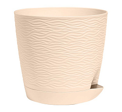 Кашпо "Блюз" (1,5л.) Цв. Кремовый (КШ-9140)