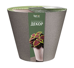 Кашпо "Декор Коттон" (5л.) Цв. Серый (КШ-9335)