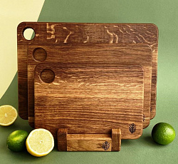 Набор кухонных разделочных досок «Classic» (3 шт + подставка)