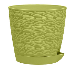 Кашпо "Блюз" (1,5л.) Цв. Фисташковый (КШ-8684)