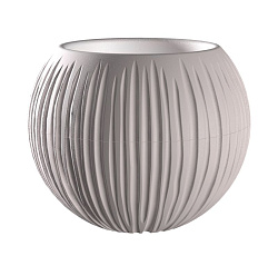 Кашпо "Сфера" (1,7 л.) Цв. Серый жемчуг (КШ-9766)