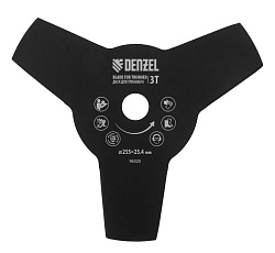 Диск для триммера, 255 х 25,4 толщина 1,6 мм, 3 лезвия Denzel 96325