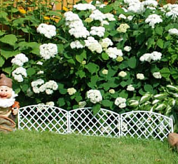 Забор декоративный №6 Плетенка белая, 7 секций