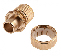 Соединитель латунный, быстросъемный для шланга 3/4 Palisad