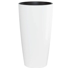 Кашпо "Рондо" 35л (со вставкой 15л) (белый)