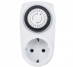 Таймер механический с розеткой (220 В. 12/24ч. 3500 Вт)