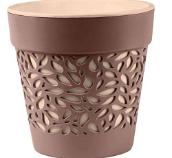 Кашпо "Блоссом" (3,5л) Цв. Мокачино/Пудра (КШ-0501)