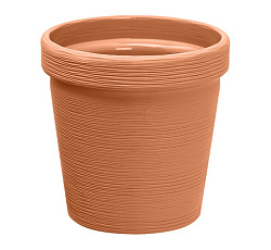 Кашпо "Терра" (1,1л) Цв. Карамельный (КШ-9156)