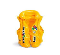 Intex, Жилет для плавания 50х47см "Школа плавания - шаг 2" 18-30кг, 3-6 лет