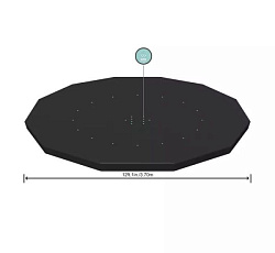 Bestway, Тент для бассейнов каркасных и с надувным бортом Fast Set 366см (D370см)