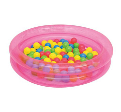Bestway, Детский надувной бассейн 91x20см с мячами (50шт), 73л, от 2 лет