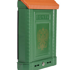 Ящик почтовый ПРЕМИУМ с металлическим замком (зеленый)