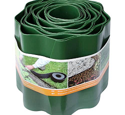 Бордюрная лента гофра 0,10х9м зелёная