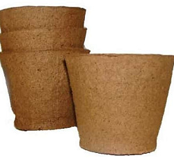 Торфяной горшочек круглый 110x100 мм, 1шт