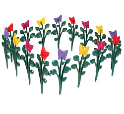 Забор декоративный Бабочки, 4 секции