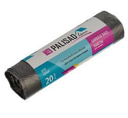 Пакеты д/мусора 60 л x 20 шт. серые, Home// Palisad