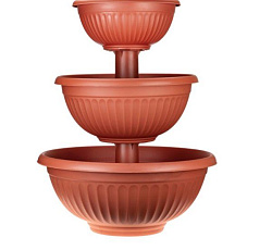 Вазон кашпо Каскад для цветов ЛИВИЯ Терракотовый