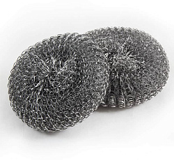 Мочалка для посуды металлическая SM-04/3, 3 шт