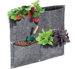 Вертикальная грядка 50х50 см 4 кармана