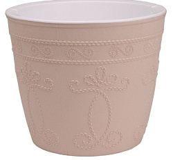 Кашпо "Ажур" (4л.) Цв. Пудровый (КШ-7972)