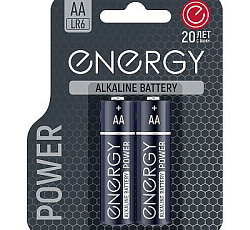 107043 Батарейка алкалиновая "ENERGY", 2 шт