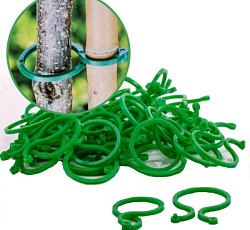 Комплект зажимов для подвязки растений "кольцо", 50 шт